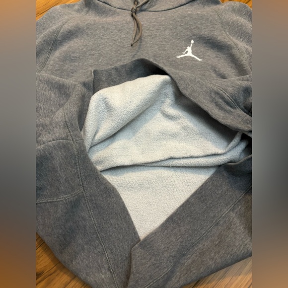 Air Jordan Grey Hoodie Size Large - Picture 6 of 8